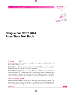 Dengue State Text Book