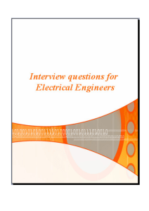Interview Questions for Electrical Engineers (1)