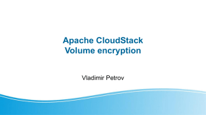 CloudStack Volume encryption