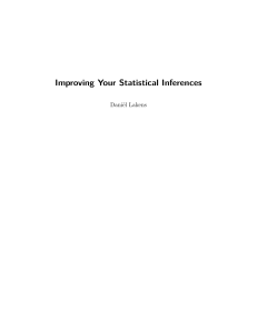 Improving Your Statistical Inferences