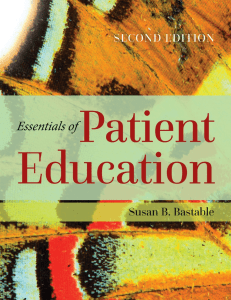 Essentials of Patient Education 2nd Edition