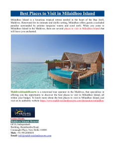 Best Places to Visit in Milaidhoo Island