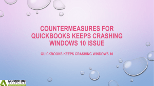 Easy methods for QuickBooks Keeps Crashing Windows 10 issue
