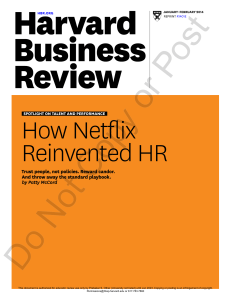 1 - Session How Netflix reinvented HR