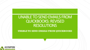 How to deal with Unable to Send Emails From QuickBooks issue