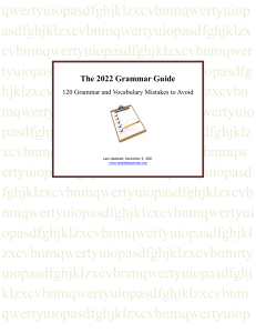 grammar guide 2022