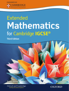 Extended Mathematics (Third Edition)