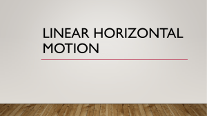 Linear horizontal motion