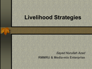 Livelihood-Strategies - Riverbank Erosion & Coping Mechanism of the Displaced
