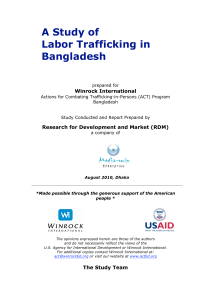 a study of labor trafficking in bangladesh 2009-2010