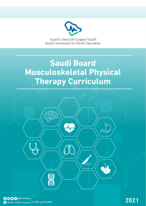 Saudi Board Musculoskeletal physical therapy