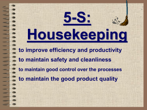 5S-Housekeeping
