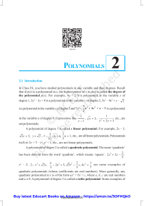 Ch 2-Polynomials