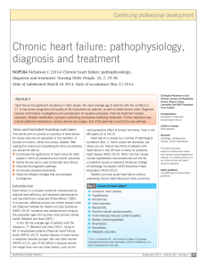 Week 8 reading Chronic heart failure pathoph
