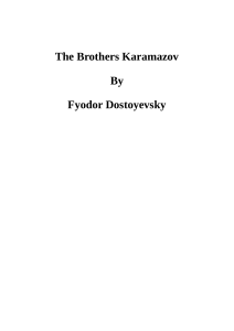 10. The Brothers Karamazov Author Fyodor Dostoyevsky