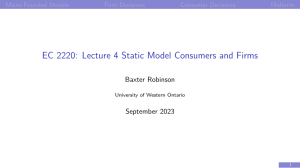 EC2220 Lecture-04 Static-Model Consumers-and-Firms