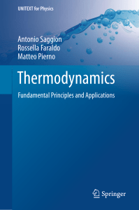 [UNITEXT for Physics] Antonio Saggion, Rossella Faraldo, Matteo Pierno - Thermodynamics   Fundamental Principles and Applications (UNITEXT for Physics) (2019, Springer) - libgen.li