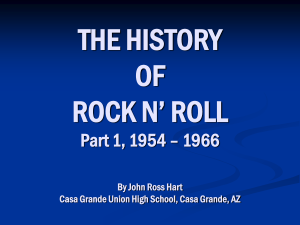 THE HISTORY OF ROCK N' ROLL I
