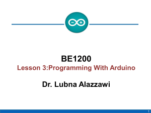 BE1200 Lesson 3 W23 - array and for loop