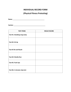 Physical-Fitness-Pretesting