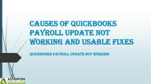 A must follow step to fix QuickBooks payroll update not working instantly