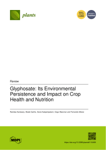 GLYSOPHATE PLANT NUTRITION