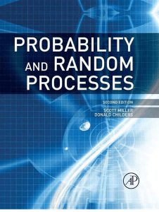 T2 Probability & random processes (Miller & Childers)