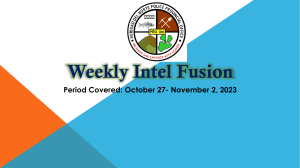 Corrected Weekly Intel Fusion Template October 27- November 2, 2023