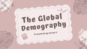 The Global Demography (Group 9)