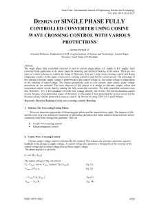 DESIGN OF SINGLE PHASE FULLY CONTROLLED CONVERTER 