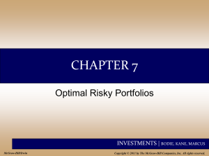 optimal risky portfolio Chap007