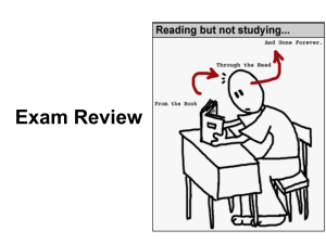 Exam Review - 62701