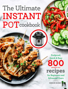 The Ultimate Instant Pot cookbook Foolproof