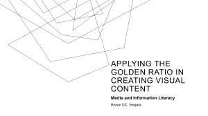 APPLYING THE GOLDEN RATIO IN CREATING VISUAL CONTENT