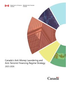 Canada's Anti-Money Laundering and Anti-Terrorist Financing Regime Strategy 2023-2026