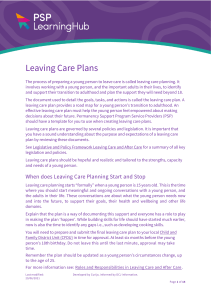 Leaving-Care-Plans