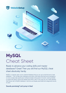 MySQL-Summary