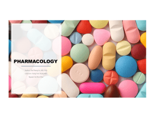 01 - Pharmacology for Medical Student - Year 3rd