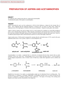 CBSE-XII-Chemistry-Project-PREPARATION-OF-ASPIRIN-AND-ACETAMINOPHEN