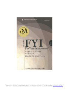 FYI book - Competencies