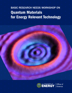 BRN Quantum Materials for-Energy Relevant Technology