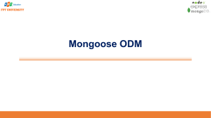 Session 20 21 22-Mongoose ODM