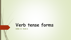 Lessons 1.13.1.Verb Tense Forms