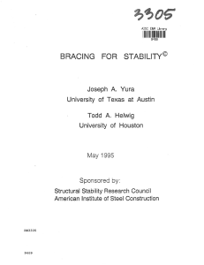 Bracing for Stability - Yura,Helwig - Structural Stability Research Council - AISC