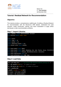 Tutorial  Residual Network Recommendation (1)