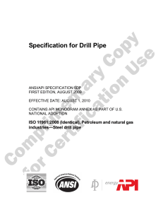 API-Spec-5DP-2009-Specification-for-Drill-Pipe