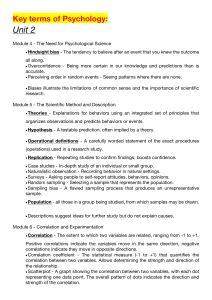 Key terms of Psychology U3-U9 updated