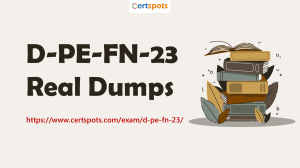 D-PE-FN-23 Dell PowerEdge Foundations 2023 Real Dumps