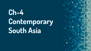 contemporary of south asia