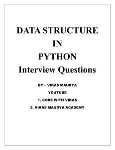 Python DS question